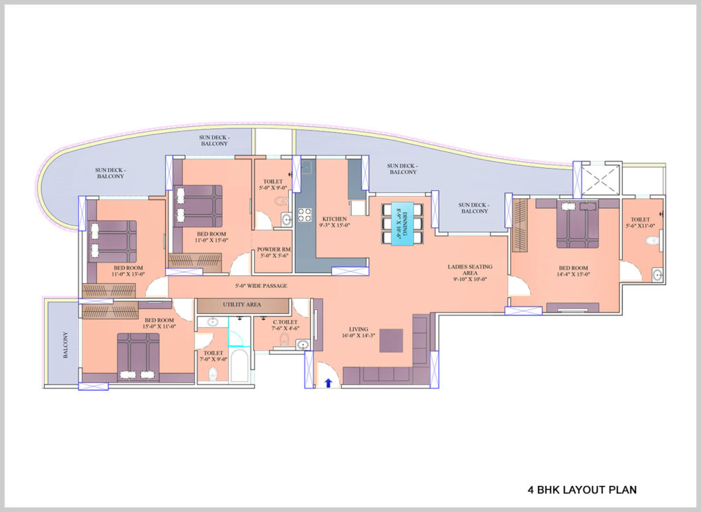 4 BHK Luxury Apartment