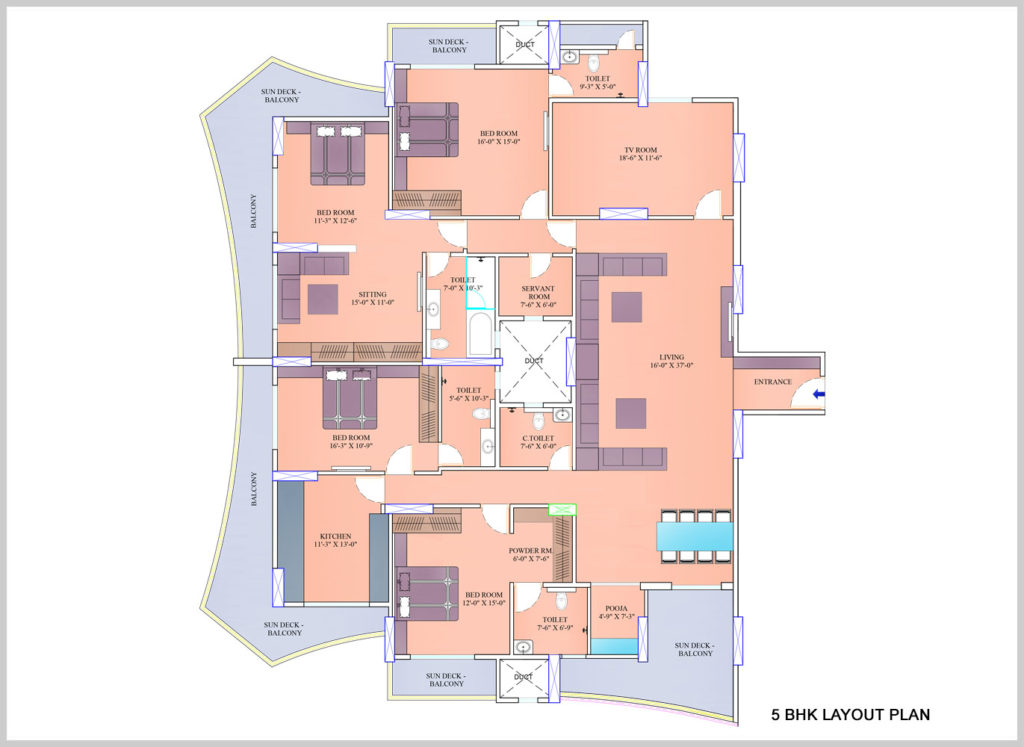 5 BHK Luxury Apartment